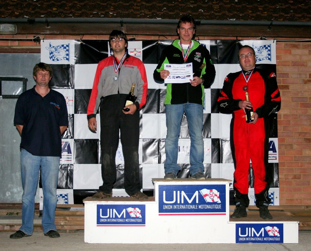 Outboard Hydroplane National Podium 2011 - winner Julian Godling © RYA http://www.rya.org.uk